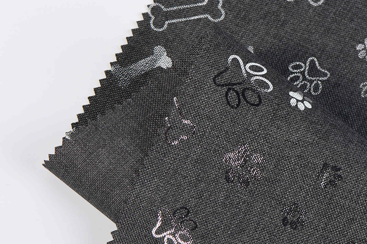 PUは銀プリントで600D 68Tカチオンをコーティングしました