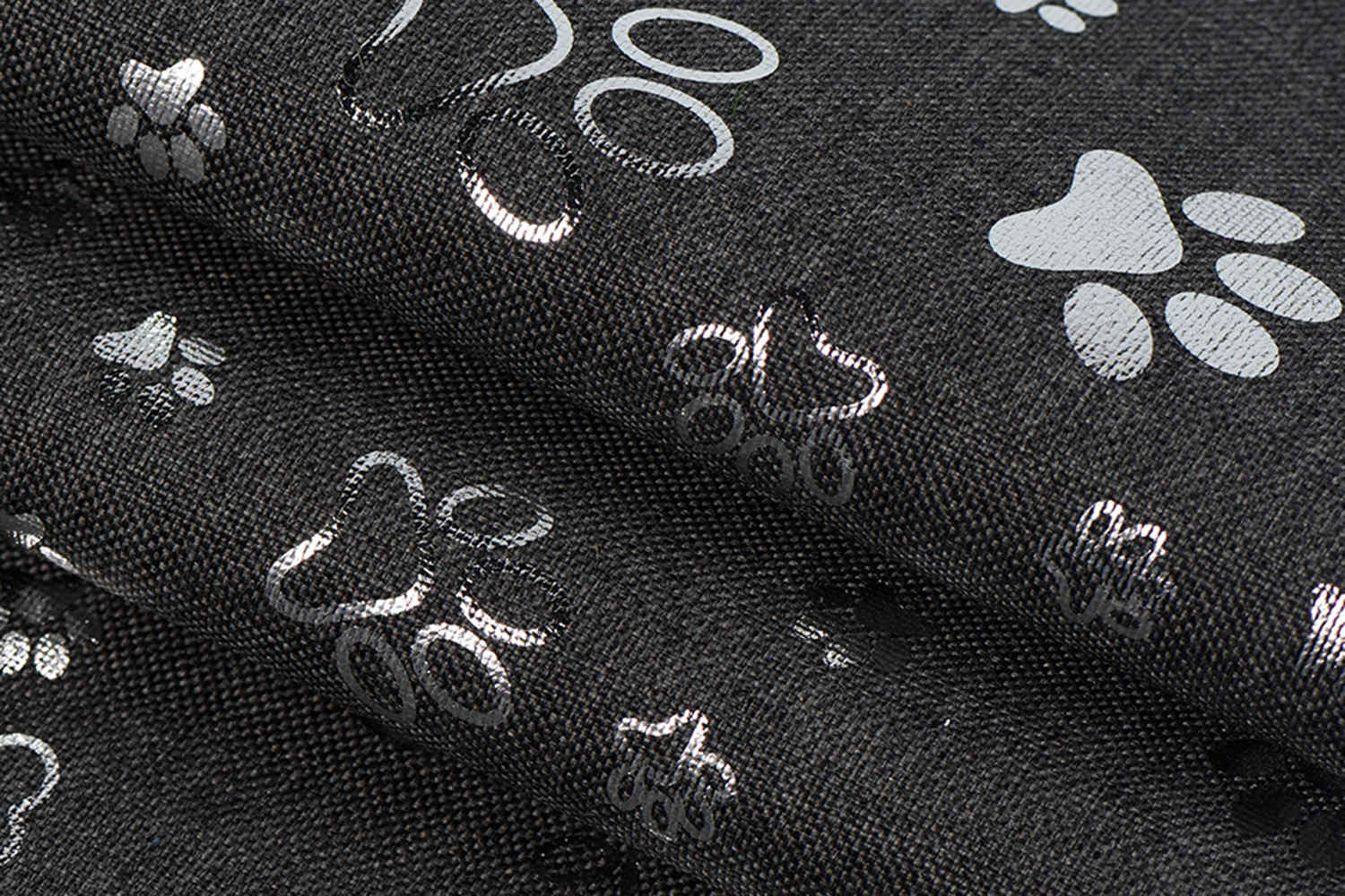 PUは銀プリントで600D 68Tカチオンをコーティングしました